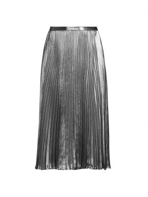 Плиссированная юбка Ungaro серебряная