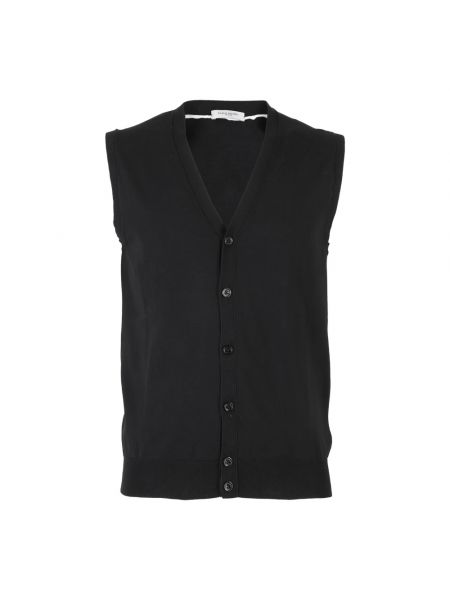 Elegant hemd mit geknöpfter Paolo Pecora schwarz