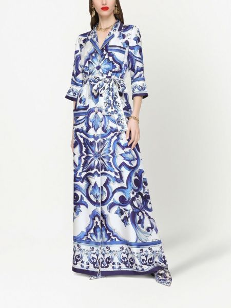 Dlouhé šaty s potiskem Dolce & Gabbana