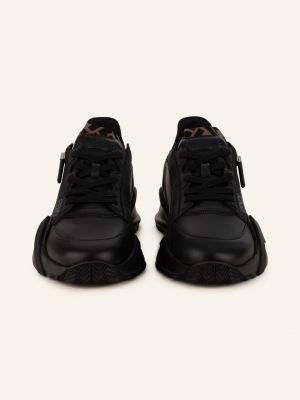 Sneakersy wsuwane Fendi czarne