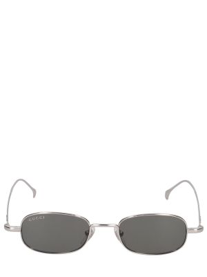 Okulary przeciwsłoneczne Gucci srebrne