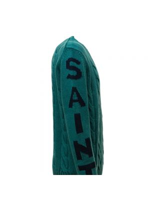 Suéter de punto con estampado de tejido jacquard Mc2 Saint Barth verde