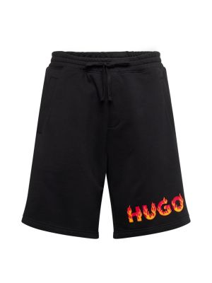 Laza szabású sport nadrág Hugo fekete