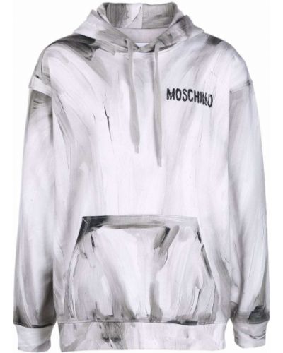 Pullover с принт Moschino сиво