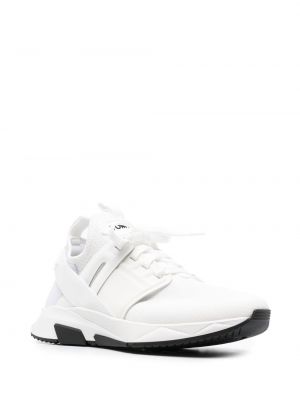 Sneakersy sznurowane koronkowe Tom Ford białe