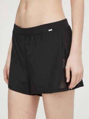 Pidžama s čipkom Calvin Klein Underwear crna