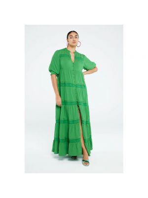 Vestido largo Fabienne Chapot verde