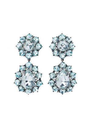 Boucles d'oreilles en cristal Roxanne Assoulin bleu