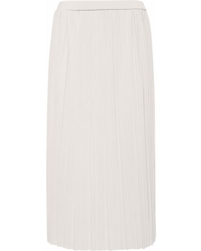 Plisované dlouhá sukně jersey Max Mara bílé