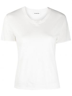 T-shirt con scollo tondo P.a.r.o.s.h. bianco