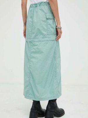 Bavlněné mini sukně Levi's zelené