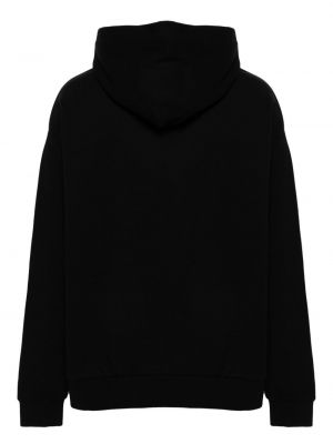 Medvilninis siuvinėtas džemperis su gobtuvu Awake Ny juoda