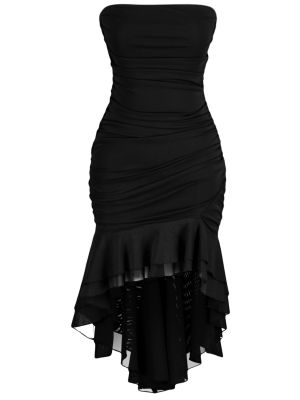 Dzianinowa sukienka wieczorowa Trendyol czarna