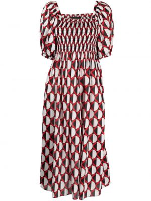 Βαμβακερή φόρεμα με σχέδιο Cynthia Rowley