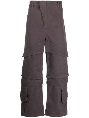 Bavlnené džínsy s rovným strihom Entire Studios fialová