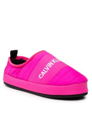 Παντούφλες σπιτιού Calvin Klein Jeans ροζ