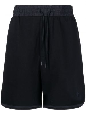 Broderet træningsshorts Emporio Armani blå