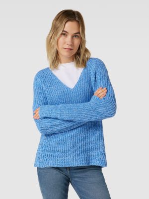 Dzianinowy sweter Lieblingsstück niebieski