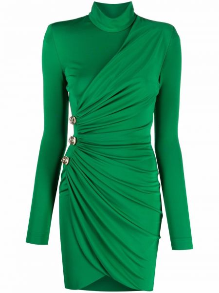 Mini vestido drapeado Elie Saab verde