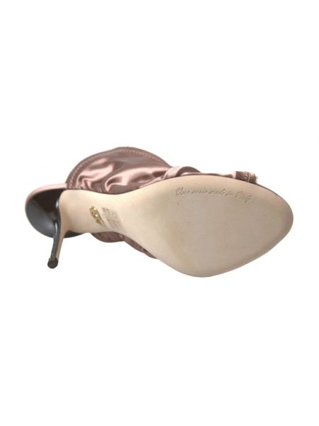Sandalias con tacón de tacón alto Dolce & Gabbana marrón