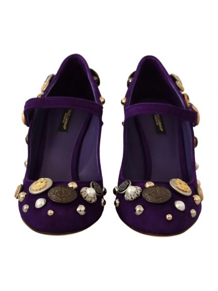 Tacones de ante Dolce & Gabbana violeta