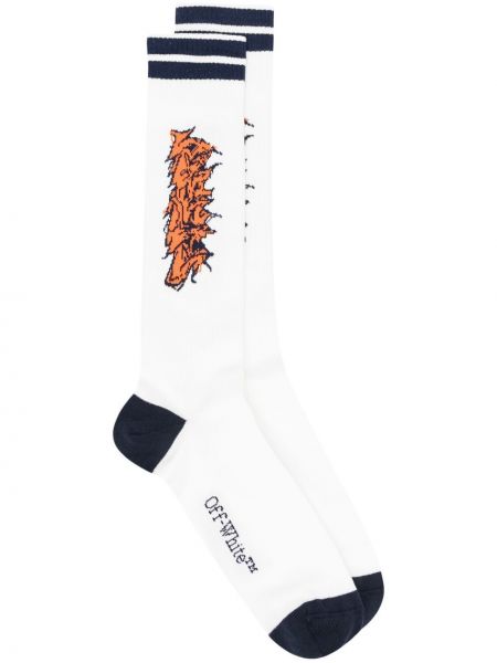 Sockor Off-white vit