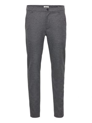 Pantaloni chino Solid grigio
