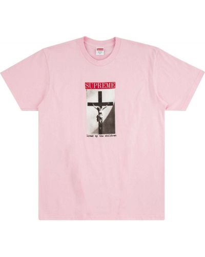 T-shirt Supreme rosa