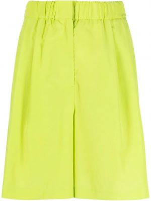 Shorts di jeans a vita alta Msgm giallo