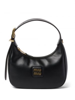 Кожени шопинг чанта Miu Miu