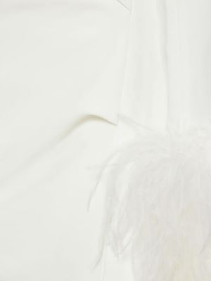 Krepové mini šaty z peří 16arlington bílé