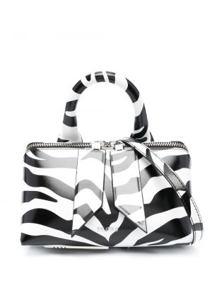 Nakupovalna torba s potiskom z zebra vzorcem The Attico