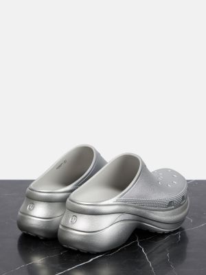 Ниски обувки на платформе Balenciaga сребристо