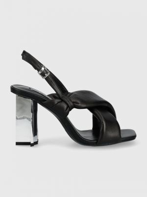 Usnjene sandali Karl Lagerfeld črna
