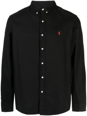 Pamut pólóing Polo Ralph Lauren fekete