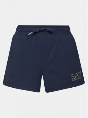 Shorts de sport Ea7 Emporio Armani bleu