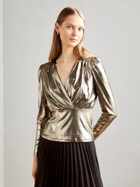 Блузка с длинными рукавами Morgan золотой
