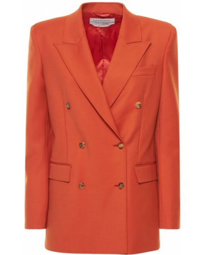 Vlněná bunda Gabriela Hearst oranžová
