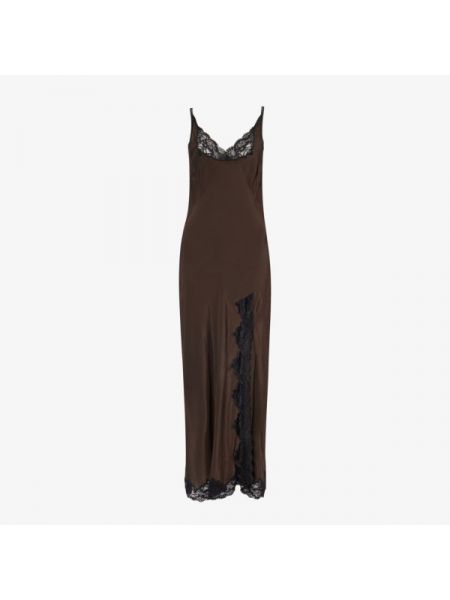 Платье миди с v-образным вырезом из крепа Bec & Bridge черное