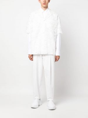 Krajková průsvitná košile Simone Rocha bílá