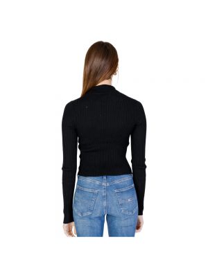 Top con cremallera Tommy Jeans negro