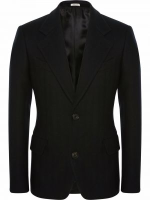 Montert lang blazer Alexander Mcqueen svart