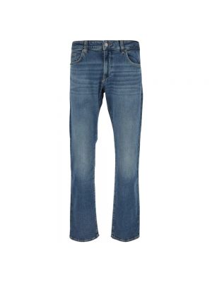 Straight jeans aus baumwoll Hugo Boss blau
