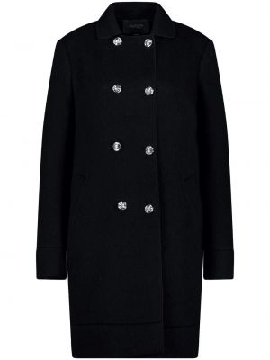 Gyapjú kabát Giambattista Valli fekete