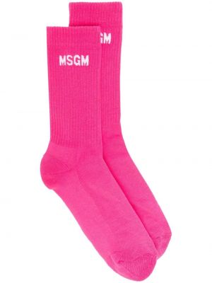 Чорапи Msgm розово