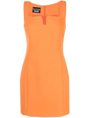 Obleka brez rokavov Boutique Moschino oranžna