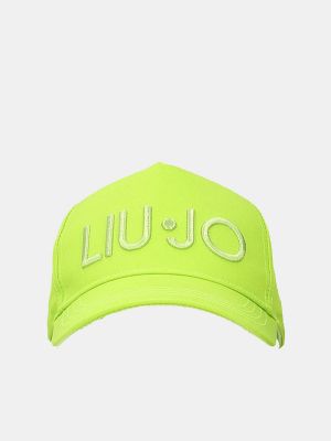 Gorra de algodón Liu Jo verde