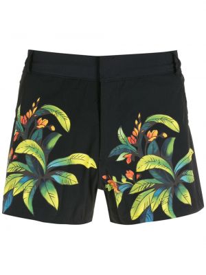 Shorts mit print Amir Slama schwarz