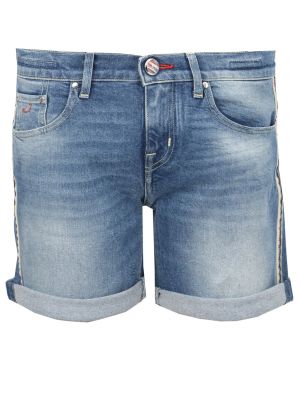 Хлопковые джинсовые шорты Jacob Cohen голубые