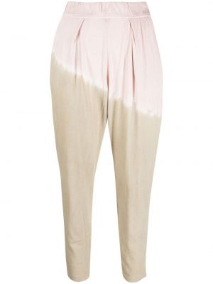 Памучни панталон с принт с tie-dye ефект Raquel Allegra